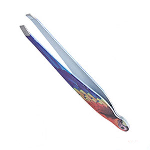 Pinzas de Acero Inoxidable con Punta Inclinada y Acabado Dorado, Marca Personalizada, para Cejas, Depilación Facial Profesional de Precisión - Product Image 3