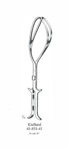 Pinzas obstétricas Kelland de alta calidad de 41cm, instrumentos quirúrgicos manuales de acero inoxidable, objetivo médico Mahersi - Product Image 6