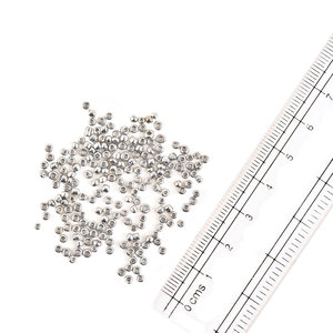 Perles de verre argentées métalliques tendance pour bijoux (1000 dans un paquet) - Product Image 1