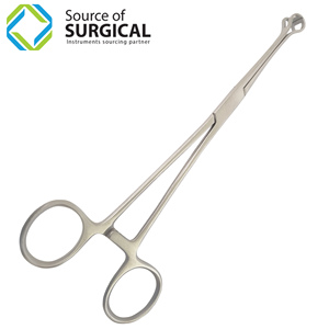 คีมหนีบเนื้อเยื่อในลำไส้ <span class=keywords><strong>babcock</strong></span> เครื่องมือผ่าตัดทำจากสเตนเลสด้วยมือ - Product Image 1