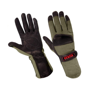 Nomex Anti-Static Leather Flight <b>Gloves</b> Pilot Safety <b>Gloves</b> with Flame Retardant and Pilot Features - Product Image 1