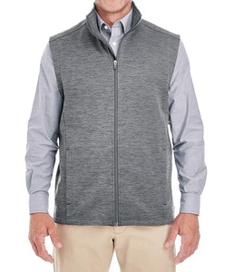 Gilet en polaire noir uni personnalisé pour hommes 100% polyester filé doux finition sans pilule léger et durable polaire de haute qualité pour hommes - Product Image 2