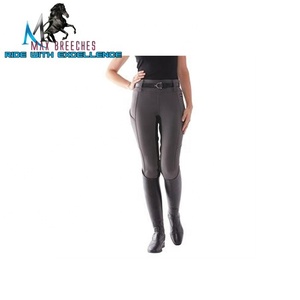 เลกกิ้งขี่ม้าเอวสูงใส่สบายสำหรับผู้หญิงกางเกงสแปนเด็กซ์มีลายเสือดาวขนาด XXS และ XL - Product Image 3