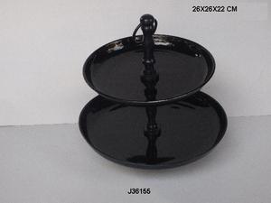 Cast Aluminium Cake <b>Stand</b> With Enamel Two Tone Modern Shape Wedding Table Decor Party Decoration - Product Image 5