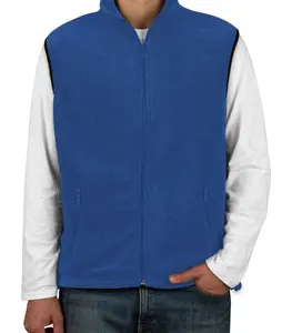 Của phụ nữ người đàn ông chống pilling cực Fleece vest Fleece áo khoác áo ghi lê tùy chỉnh thêu logo du lịch Fleece yếm vest cho nam giới