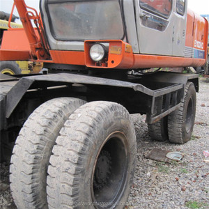 Hitachi — excavateur à roues EX100WD, pelle à pneus d'occasion, importé du japon - Product Image 3