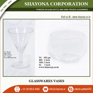 Vase en verre transparent et épais, Vase à verre pour fleurs, large, vente en gros - Product Image 4