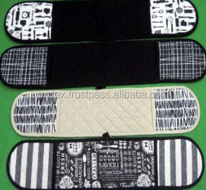 Gant de cuisine DOUBLE 100% coton avec rembourrage en coton, résistant à la vapeur et à la chaleur, disponible dans des motifs imprimés attrayants - Product Image 5