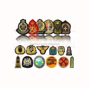 Hand Embroidered Badges, Patches, Emblems, Crests Bling Heat Press Patches Embroidered Chenille Woven Iron Applique patches