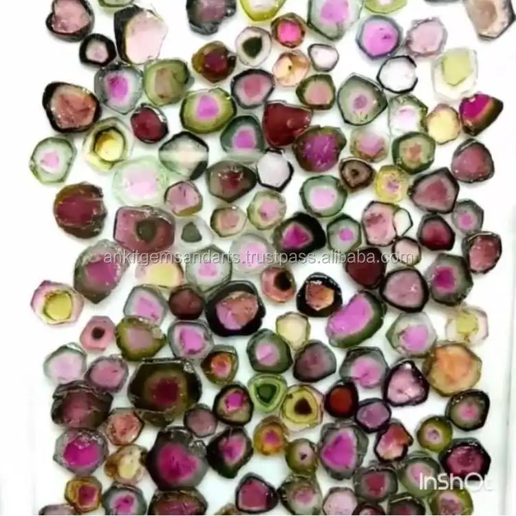 Natural Watermelon Tourmaline Gemstones