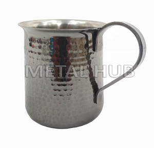 500ml Noir Martelé Moscou Mule Gobelet En Acier Inoxydable Auto Agitation Tasse À Café Avec Couvercle Écologique Idéal Cadeaux D'entreprise - Product Image 2