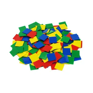 GD - 400 pcs Quadrato di Colore Piastrelle di Matematica Manipolativo Giocattoli In Età Prescolare Giocattolo