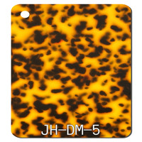 Taille personnalisée coquille de tortue PPMA thermoplastique feuille d'acétate blanche pour lunettes