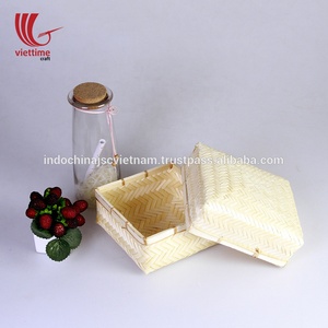 Tre Giỏ Cho Trái Cây Lưu Trữ Bán Buôn, Dệt Tre Giỏ Với Nắp Việt Nam - Product Image 5