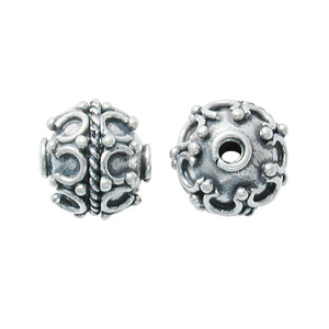 Perles de Rava en argent sterling fin de luxe Perles en métal en vrac de luxe pour bijoux - Product Image 1