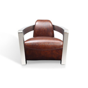 เก้าอี้นักบินหนังแท้คุณภาพสูงแบบคลาสสิก - Product Image 1