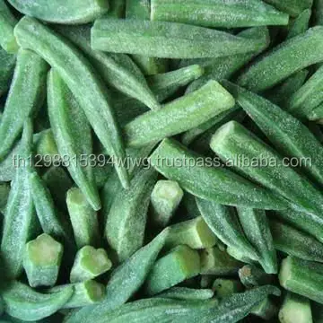 OKRA verde fresco