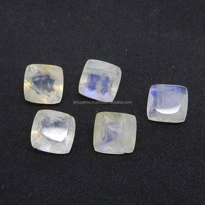 พลอยสีรุ้งทรงหลวม2.40ชิ้นขนาด8x8มม. สำหรับทำเครื่องประดับอัญมณีสีขาวธรรมชาติ - Product Image 1