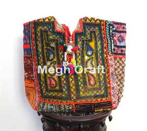 Kutchi Embroidery Women's Shoulder <b>Bag</b> Banjara Boho Jhola Design <b>Patchwork</b> Fringe Leather Handbag Girls' Designer <b>Bag</b> - Product Image 2