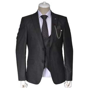 Traje de hombre de alta calidad más vendido, traje de lujo Elit elegante de Color gris a medida, traje de negocios personalizado al por mayor, traje de hombre barato - Product Image 1