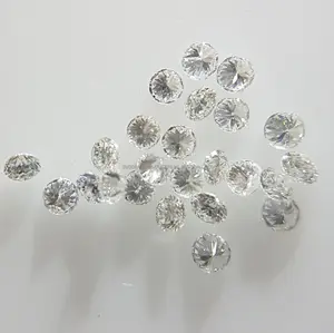 الماس الطبيعي الفضفاض الرائع-4 مقابل الوضوح F اللون المقطوع دائري 1 قيراط كمية 15-25 مؤشر أفضل سعر من الهند