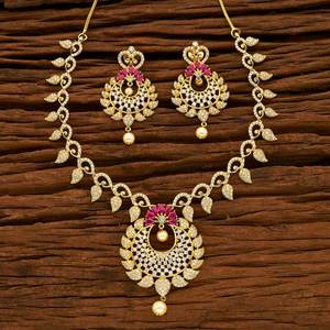 Fabricantes de CZ American Diamond joyería de moda de alta calidad, venta al por mayor joyería tradicional india étnica - Product Image 1