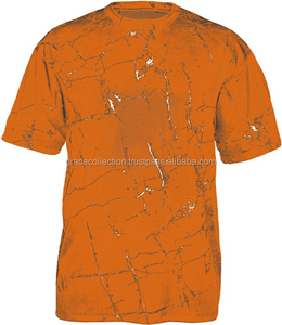 Camiseta cuello redondo con sublimación completa estilo mármol talla grande tejido de punto transpirable - Product Image 5