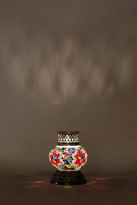 Lámpara de Mesa Corta de Hierro y Vidrio con Mosaico Tradicional Turco, Ahorro de Energía, 110-240V, Certificación CE - Product Image 2