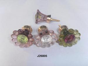 Poignées de meuble très vendues, bouton en verre avec base en laiton, disponible dans toutes les couleurs, poignées pour tiroirs, décoration de la maison, du bureau et de la cuisine - Product Image 6