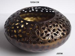 โคมไฟโลหะทองเหลืองโบราณทรงกลมพร้อมรูปแบบการตัดด้วยมือของตกแต่งคริสต์มาสบ้าน - Product Image 6