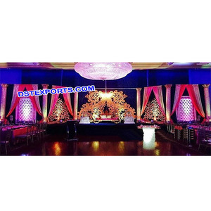 Paneles de telón de fondo para escenario de boda, paneles de FRP para escenario de boda, diseño moderno, fabricante, lo último - Product Image 1