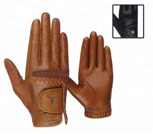 Gants d'équitation rapides en cuir durable professionnel avec couleur et taille personnalisées - Product Image 1