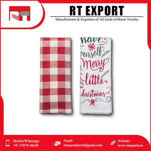 Nouvelle arrivée de haute qualité impression personnalisée 100% coton brodé ensemble de torchons de cuisine Logo privé - Product Image 3