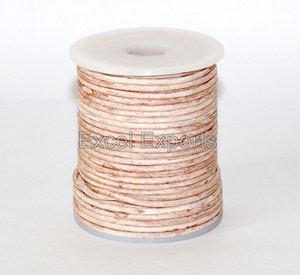 Cordons en cuir vintage en gros pour la fabrication de bijoux et accessoires, cordons de 1 mm, 1,5 mm, 2 mm, rouleaux de 25 m, 50 mètres - Product Image 5