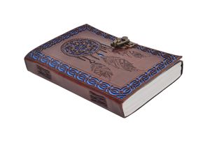 Diseños DE TRABAJO cortados a mano, atrapasueños, costura lateral, papel blanco sin forro, diario de cuero genuino, cuaderno y cuaderno de bocetos - Product Image 4