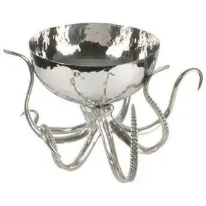 Octopus Designer Fancy Bowl Silver Design Decoration ciotole da portata moderne antiche