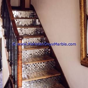 Escaleras Decorativas Exclusivas de Mármol, Peldaños, Elevadores, Azulejos de Mosaico, Mármol, Diseño Moderno, Decoración para el Hogar y la Oficina, Escaleras de Mármol Natural - Product Image 3
