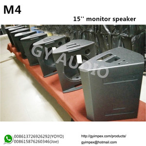 15'' Monitor speaker empty box, full range speaker M4 cabinet