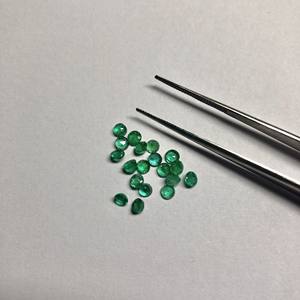 2.75mm naturel vert zambien émeraude pierre à facettes ronde en vrac précieux calibré pierres précieuses prix de gros boutique en ligne maintenant bricolage - Product Image 1