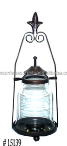 Lampe à huile vintage, aspect bougie, lanterne artisanale - Product Image 4