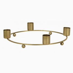 Bougeoir décoratif en laiton plaqué - Product Image 1