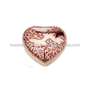 HEART KEEPSAKE CREMATION URN By Brassworld India <b>FUNERAL</b> <b>SUPPLIES</b> - Product Image 3