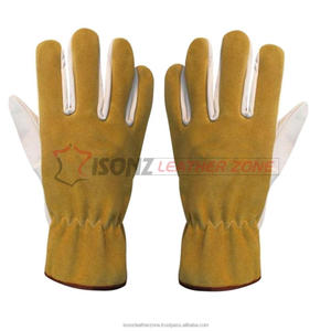 Guantes de Conducción ISONZ de Piel de Becerro de Alta Calidad, Talla XL, 10 Pulgadas, Protección para Manos sin Forro, Resistentes a Desgarros, Antideslizantes, Multiusos - Product Image 4