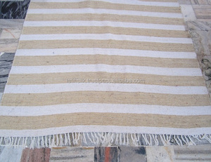 Alfombra de seda Sari reciclada tejida a mano para decoración del hogar, dormitorio, jardín, alfombras de área, Picnic, Playa interior y exterior - Product Image 5