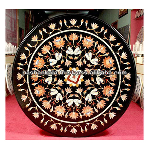 Pietra Dura Marble Inlay โต๊ะกาแฟทำมือ - Product Image 1