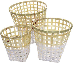 Panier de rangement en bambou naturel de haute qualité Solution de stockage quotidienne écologique et élégante vente en gros du Vietnam prix bon marché - Product Image 5
