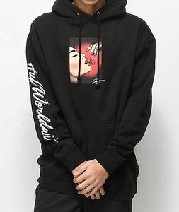 Sudadera con Capucha de Moda para Hombre, Talla Grande, Estilo Urbano, Bordada, de Punto, Antiarrugas, con Estampado de Forro Polar, Ajuste Holgado, para Invierno - Product Image 6