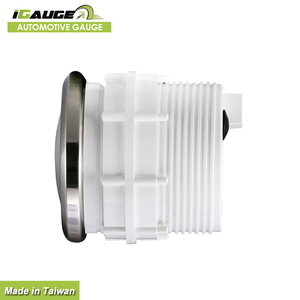 Manomètre électrique à face noir et blanc pour voiture, jauge de trempé d'huile, 52mm, 2 pièces - Product Image 3