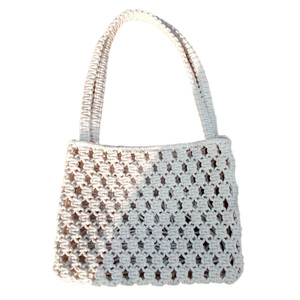 Bolsos de hombro de macramé de estilo bohemio, bolsos de playa hechos a mano de macramé de verano de la India - Product Image 6