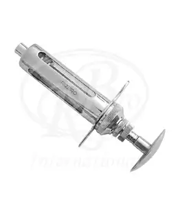 Seringa de metal reutilizável, seringa de morder 10ml 20ml para animal veterinário hipodermic, seringa de vacinação